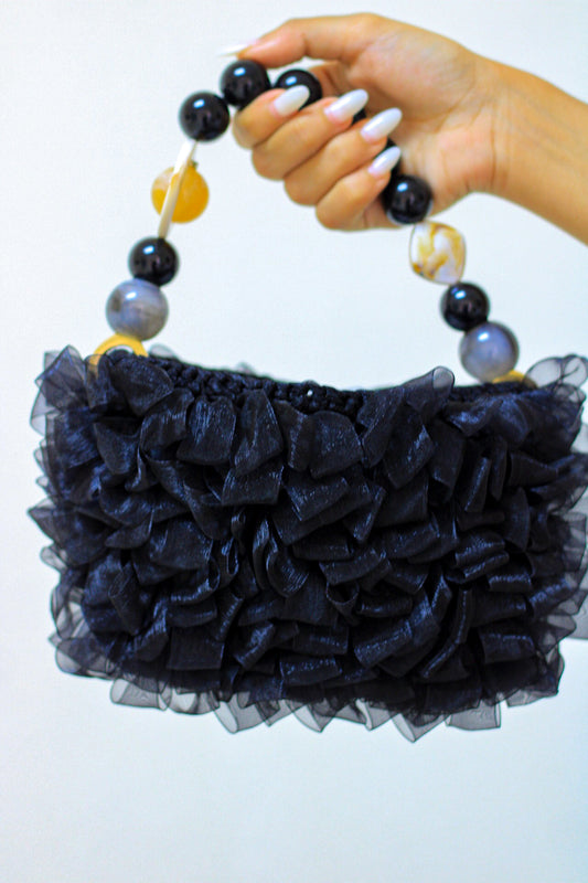 MINI Black Organza Handmade Bag