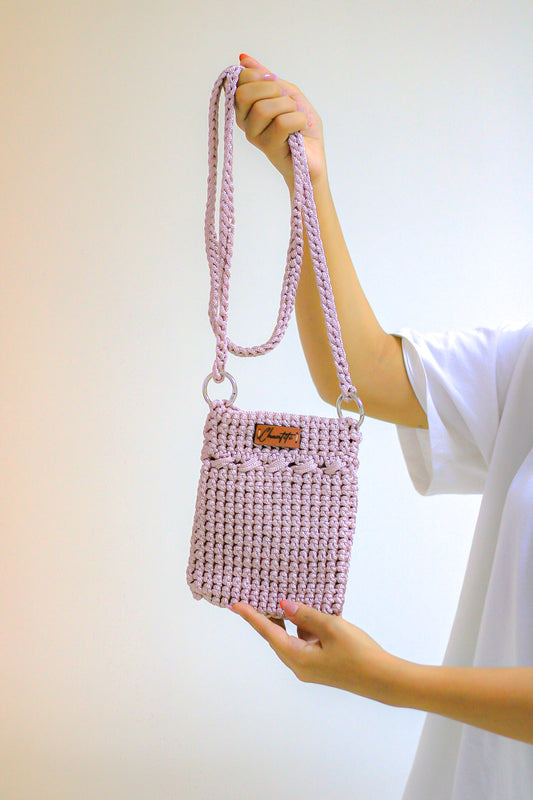 Mobile Lila Crochet  bag