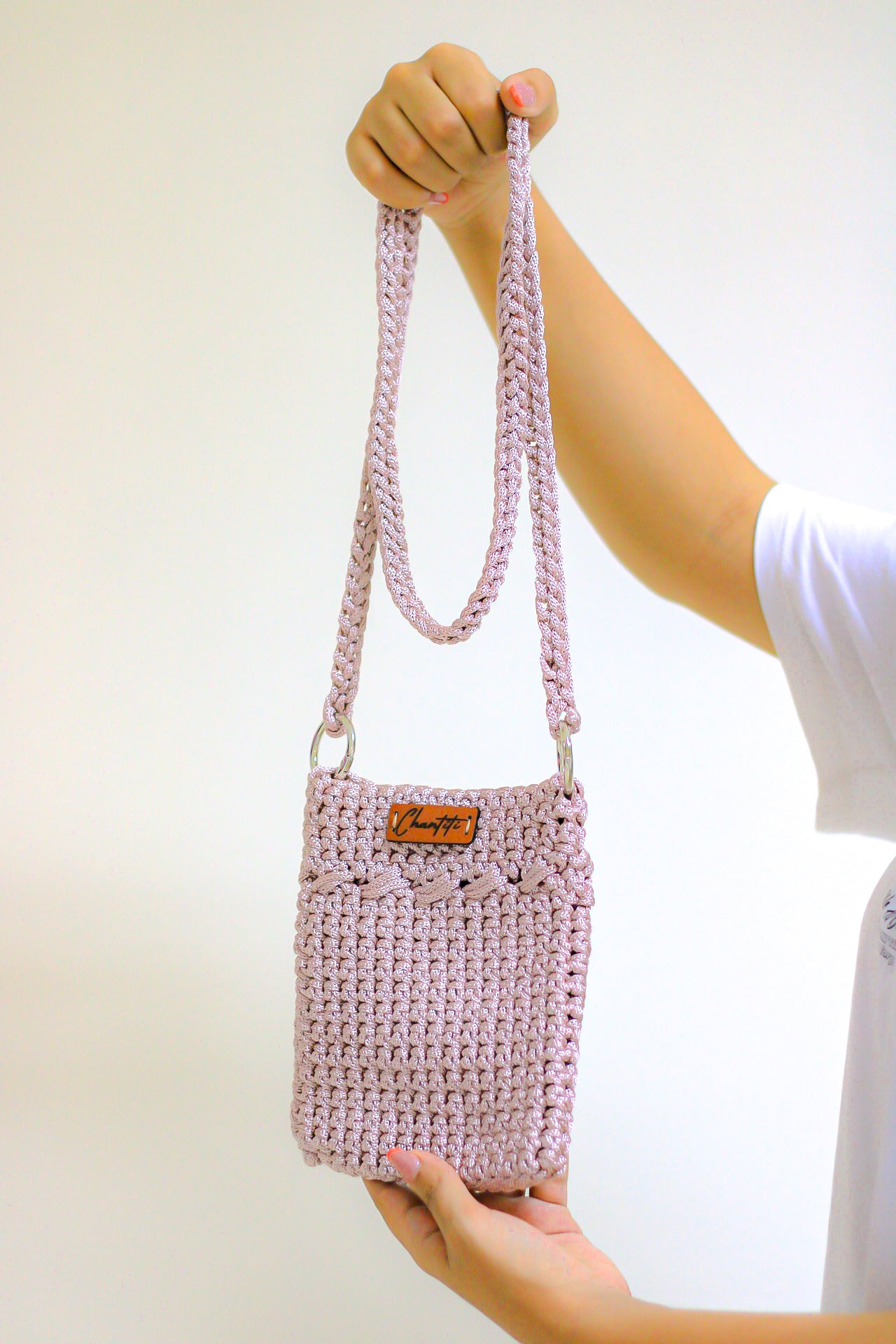 Mobile Lila Crochet  bag