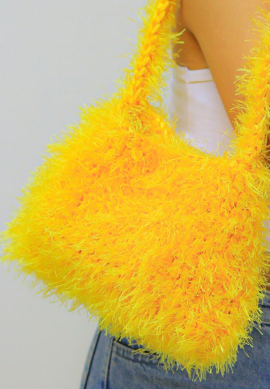 Yellow Fur bag