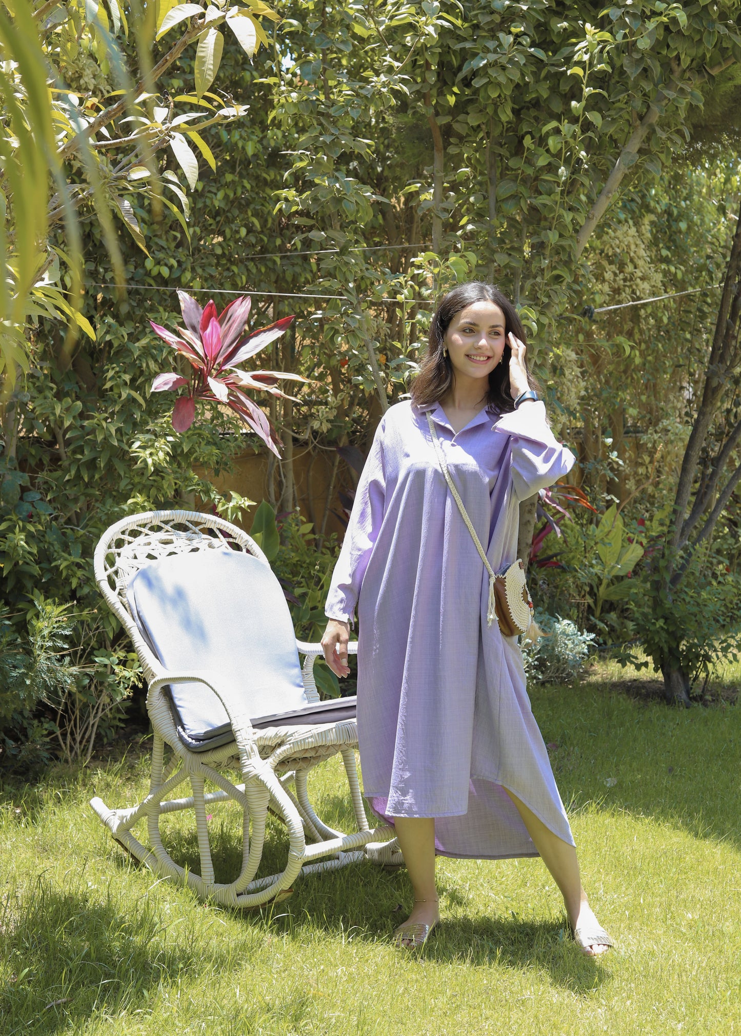 Light purple shirt Dress