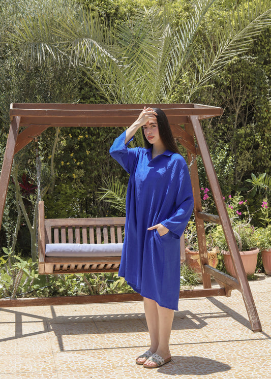 Blue shirt Dress